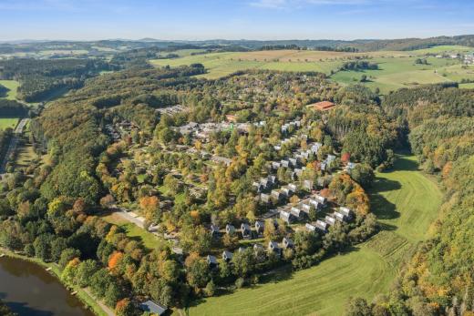 Luchtfoto van het vakantiepark Park Eifel