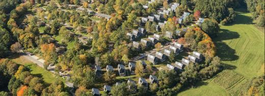 Het Vakantiepark Park Eifel vanuit de lucht gezien